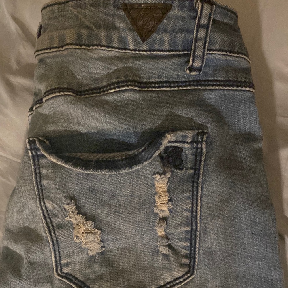 Red Bottoms distressed jeans!